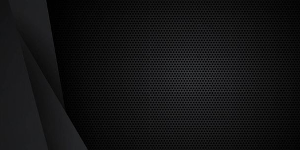 Negro neutro carbono abstracto fondo moderno minimalista para el diseño de la presentación. Traje para negocios, empresas, instituciones, fiestas, fiestas, seminarios y charlas - Vector, imagen
