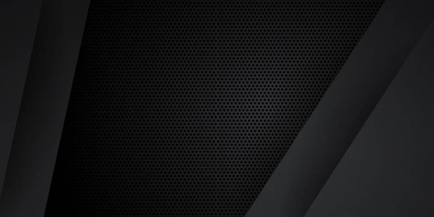 Negro neutro carbono abstracto fondo moderno minimalista para el diseño de la presentación. Traje para negocios, empresas, instituciones, fiestas, fiestas, seminarios y charlas - Vector, Imagen