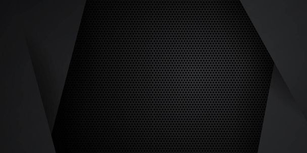 Schwarzer neutraler abstrakter Hintergrund aus Kohlenstoff, modern minimalistisch für Präsentationsdesign. Anzug für Unternehmen, Institutionen, Parteien, Feste, Seminare und Vorträge - Vektor, Bild
