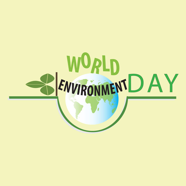 Concetto Giornata mondiale dell'ambiente. 3d carta tagliata design ecologico. Illustrazione vettoriale. Carta intaglio strato verde foglie forme con ombra - Vettoriali, immagini