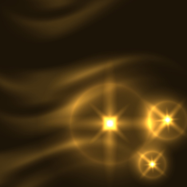 Fond jaune abstrait avec des lignes brillantes et des étoiles
 - Vecteur, image