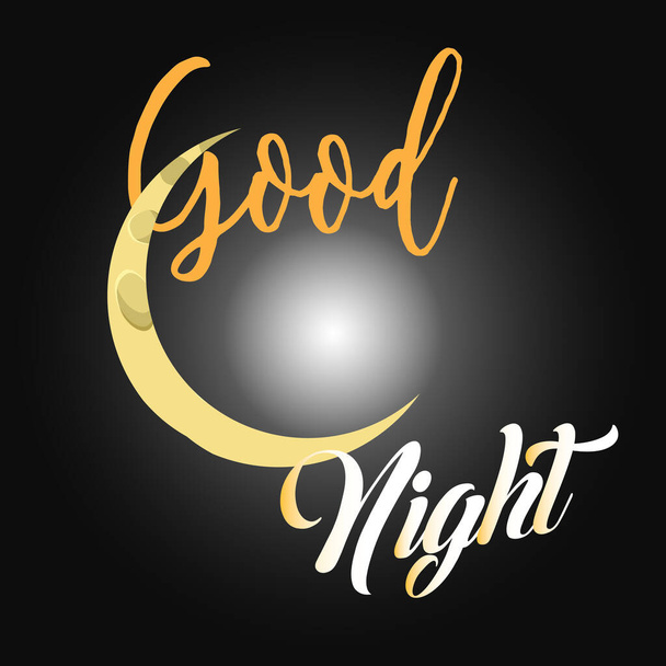 good night logo design vector - Vettoriali, immagini