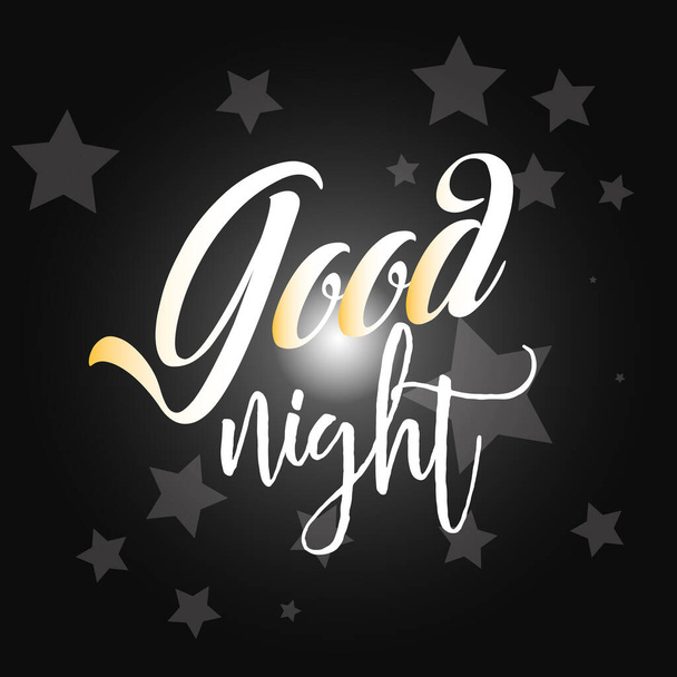 vector de diseño del logotipo de buena noche - Vector, Imagen