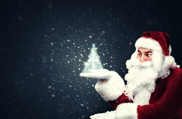 Veselé vánoce přání, Santa Claus design koncept. - Fotografie, Obrázek