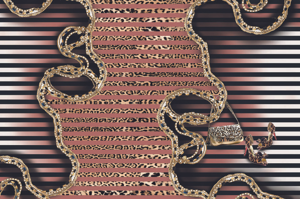 λεοπάρδαλη. εικονογράφηση διανύσματος - Φωτογραφία, εικόνα