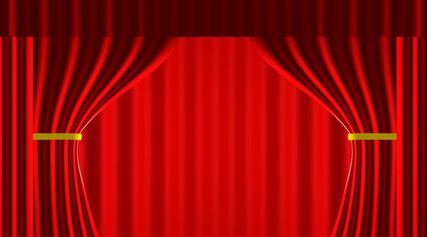 Red Curtain - Photo, Image