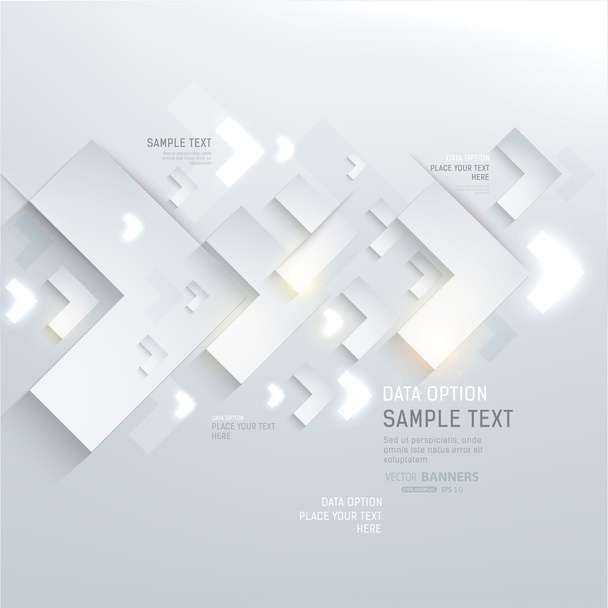 Paper graphics for abstract infographics design - Vektor, Bild
