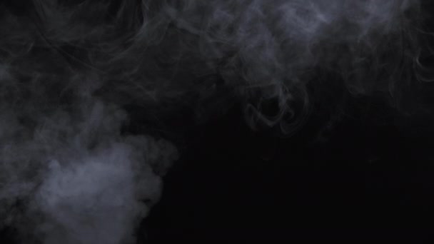 Slow motion video of white cloudy smoke of electronic cigarette - Footage, Video