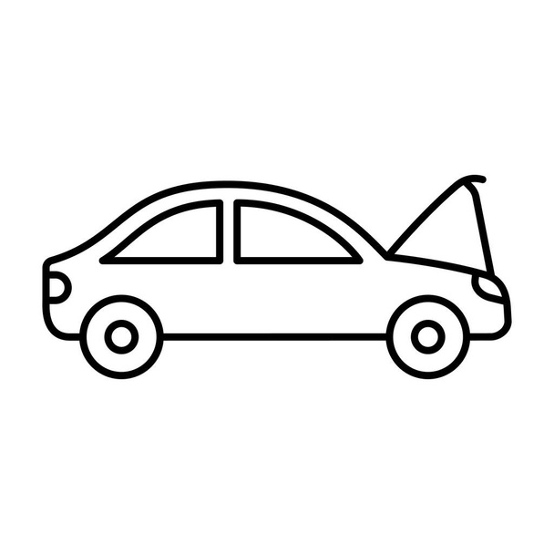 Freno delantero del coche Icono de vector aislado que se puede modificar o editar fácilmente - Vector, imagen