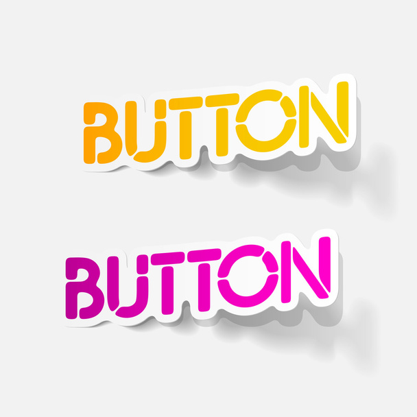 realistic design element: button - Vektor, kép