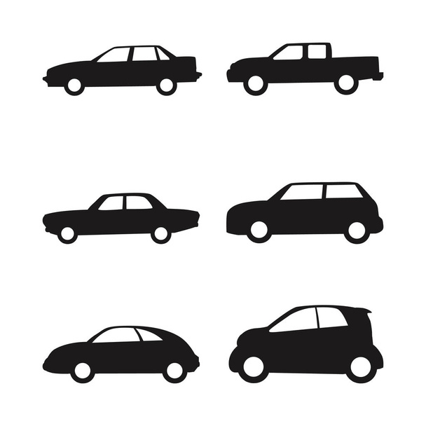 Conjunto de coches icono - Vector, Imagen