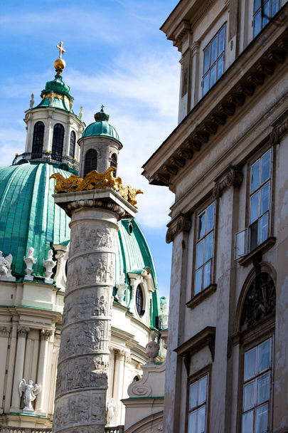 Εκκλησία του Αγίου Καρόλου (karlskirche), Βιέννη  - Φωτογραφία, εικόνα