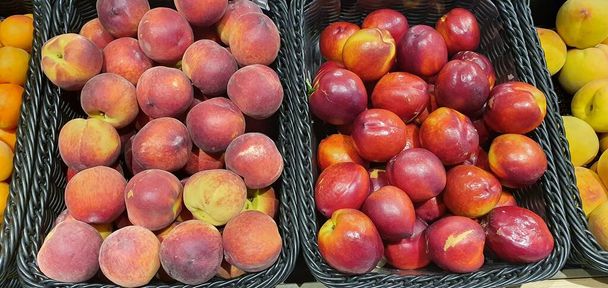 summer fruits for sale in a market - Foto, Bild