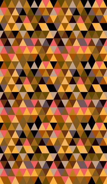 Χαοτικό και αδιάλειπτο μοτίβο πολύχρωμων τριγώνων. - Φωτογραφία, εικόνα