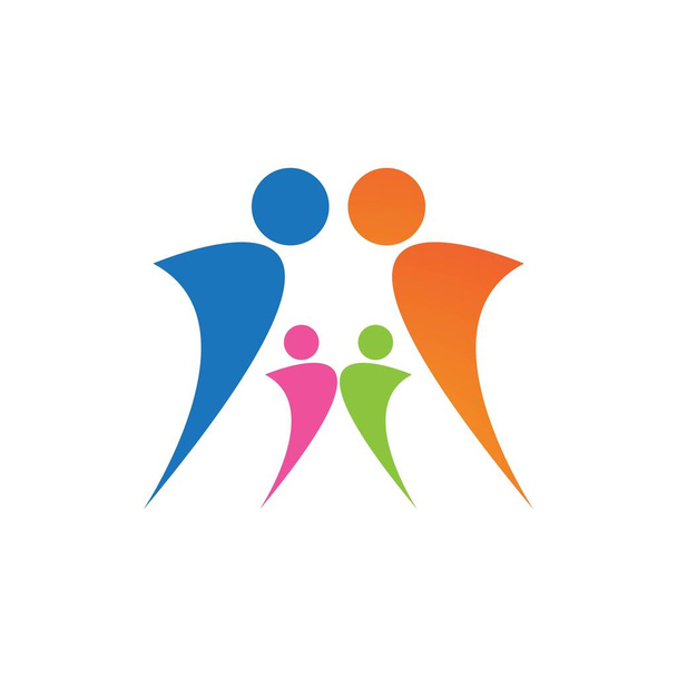 Adoption und Gemeinschaftspflege Logo Template Vektor - Vektor, Bild