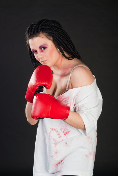 Girl boxer - Zdjęcie, obraz