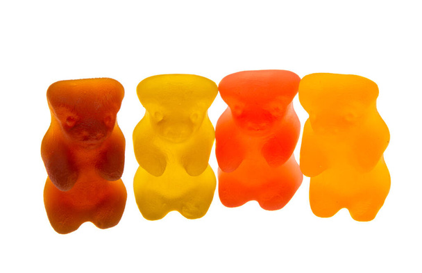 gummy bears isolated on white background - Photo, Image