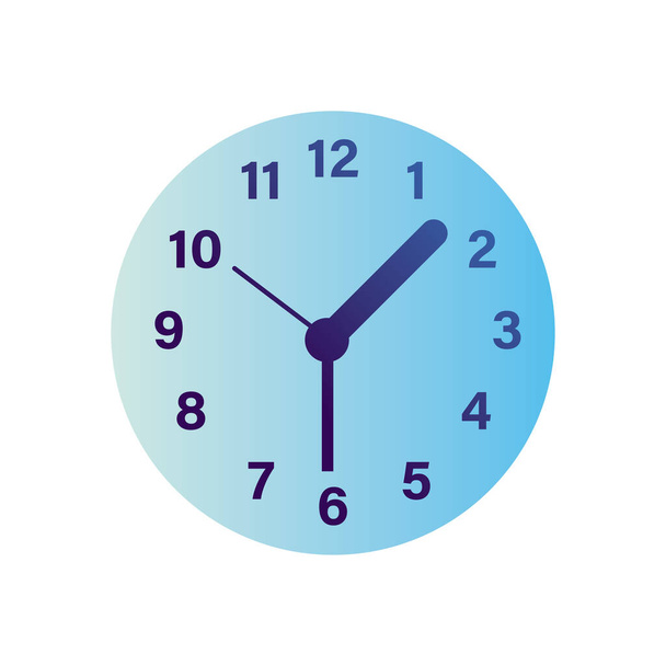 Icono de reloj aislado diseño vectorial - Vector, imagen