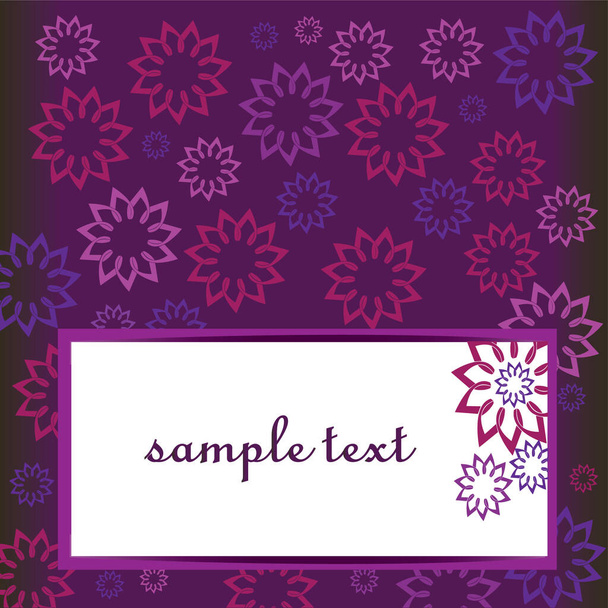 Card floral background stock illustration - Vector, imagen