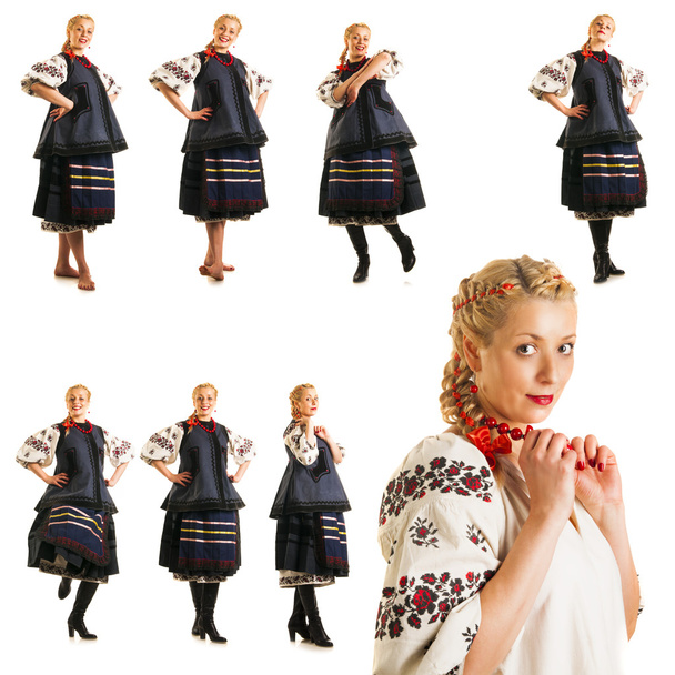 Ukrainian woman collage - Foto, immagini
