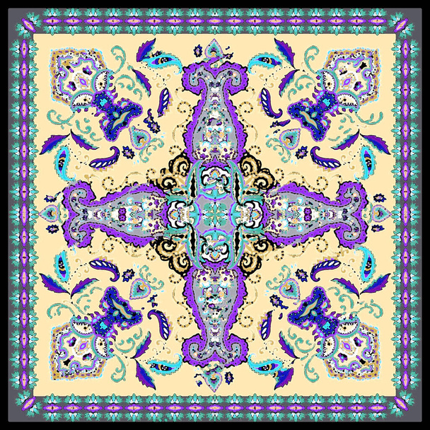 vector illustration of a background for carpet - Foto, imagen