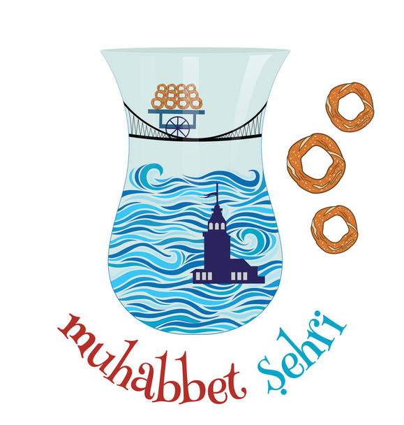 istanbul Symbole stock illustration - Vektor, Bild