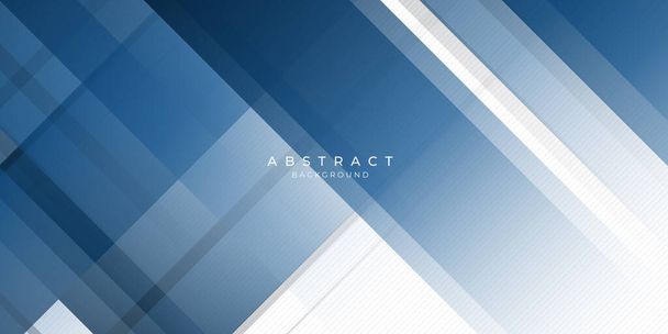 Fundo abstrato branco e azul escuro com conceito corporativo moderno - Vetor, Imagem