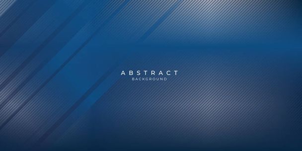 Abstract deep blue background curve and overlap layer with basic simply geometry illustration. Modern Simple Blue Grey Abstract Background Presentation Design for Corporate Business and Institution - Vector, Image