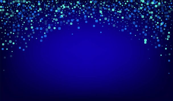 Turquoise Particle Effect Blue Vector Background.  - Vetor, Imagem