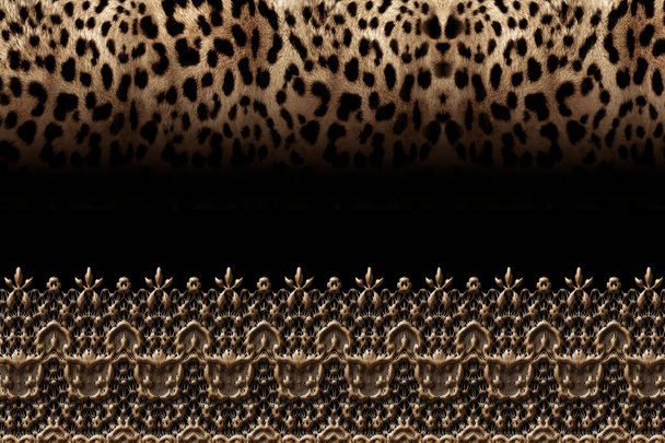 piel de leopardo textura fondo - Foto, Imagen