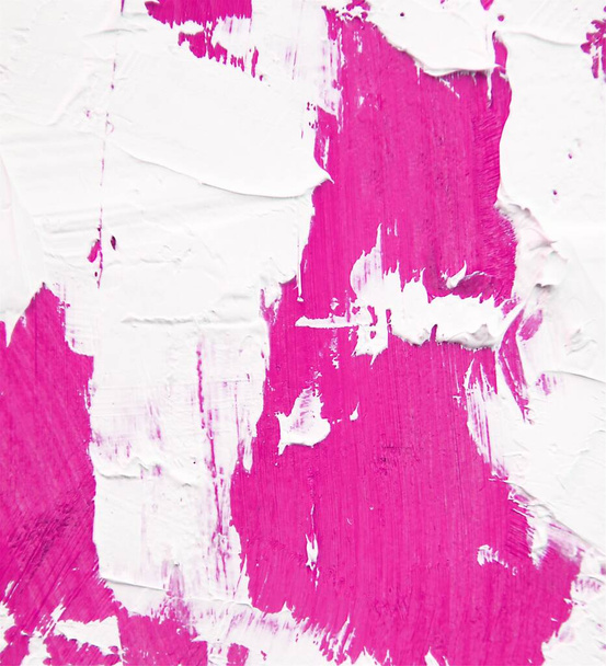 Akril festék textúra lila és fehér ecset stroke érdekes és dinamikus háttérrel. Alkalmas web design minták és háttérképek. - Fotó, kép