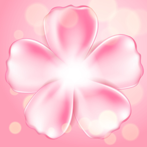 Beautiful pink flower - Vector, imagen