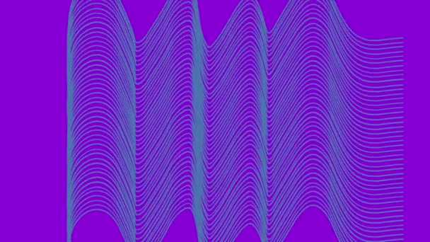 Messed lines movement. Weird motion design with abstract graphic silhouettes. Animated color shapes flickering on solid background. Glitchy looping visuals. - Footage, Video