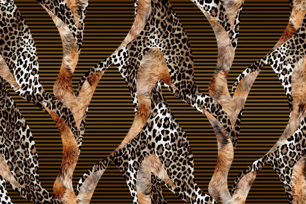 patrón de piel de leopardo. fondo sin costuras. - Foto, Imagen