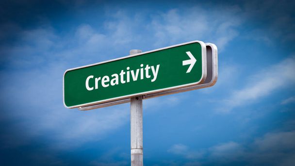 Street Sign la direzione verso la creatività
 - Foto, immagini