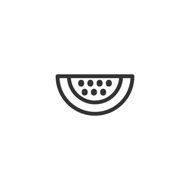 Ikona melounu. Ovocný symbol moderní, jednoduchý, vektor, ikona pro design webových stránek, mobilní aplikace, ui. Vektorová ilustrace - Vektor, obrázek
