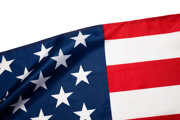 American flag as a background. Top view. - Φωτογραφία, εικόνα