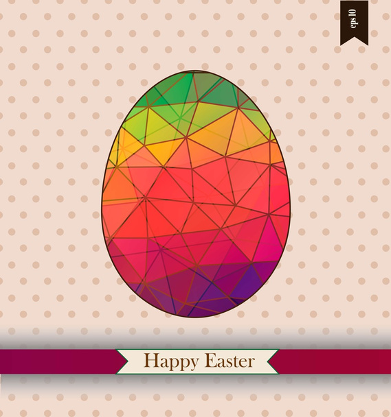 Easter greeting card with place for your text - Vektori, kuva