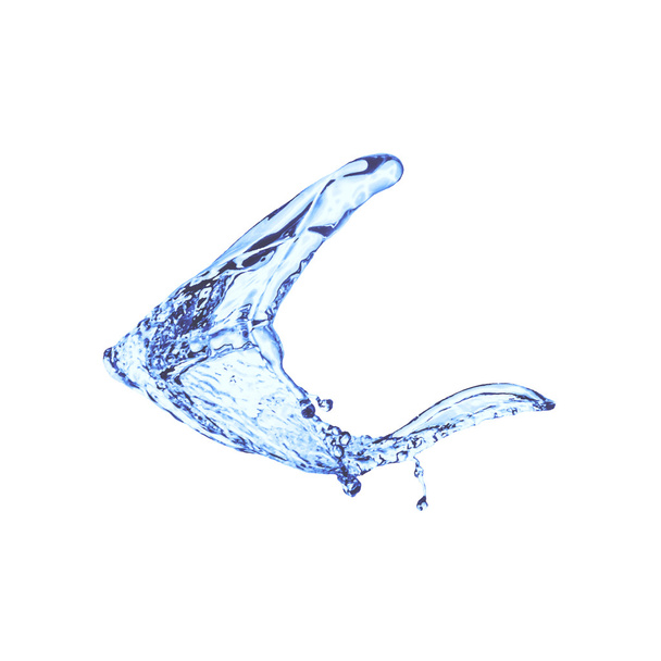 синя водяна бризка ізольована на білому
 - Вектор, зображення