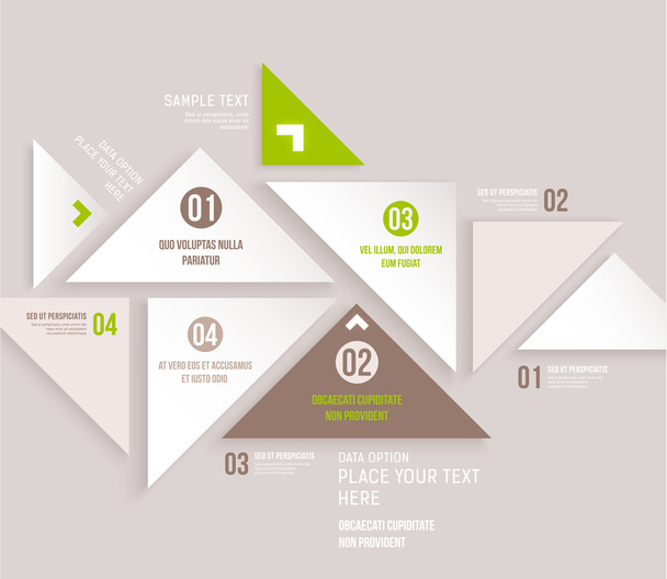 Modern design infographic template. - ベクター画像