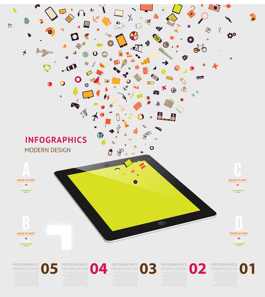 Business infographic template. - Vektor, Bild
