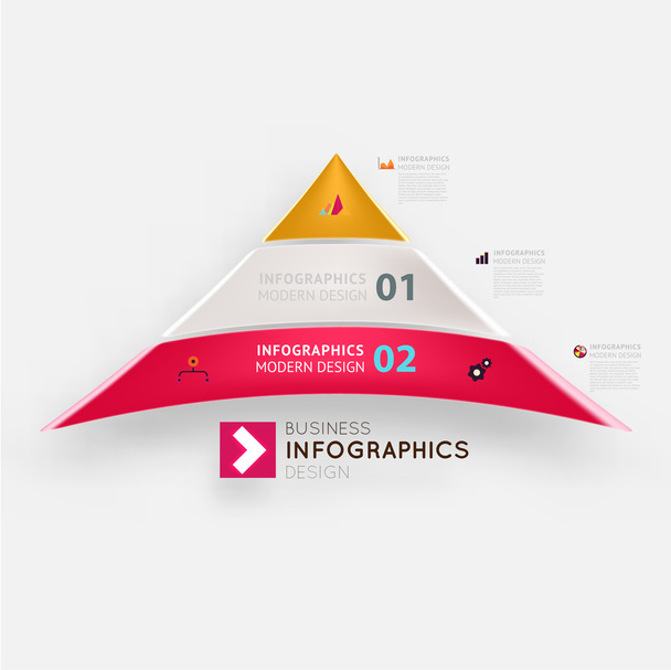 Modern infographic template for business - Vetor, Imagem