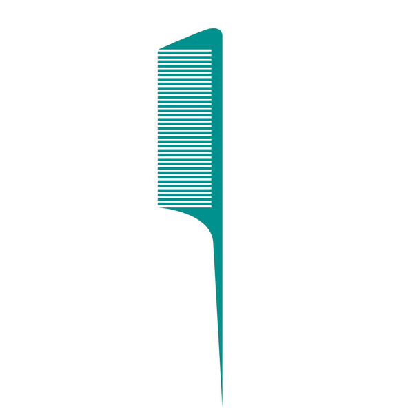 Plastic hair clipper comb icon on white background. Vector illustration. - Vector, Image