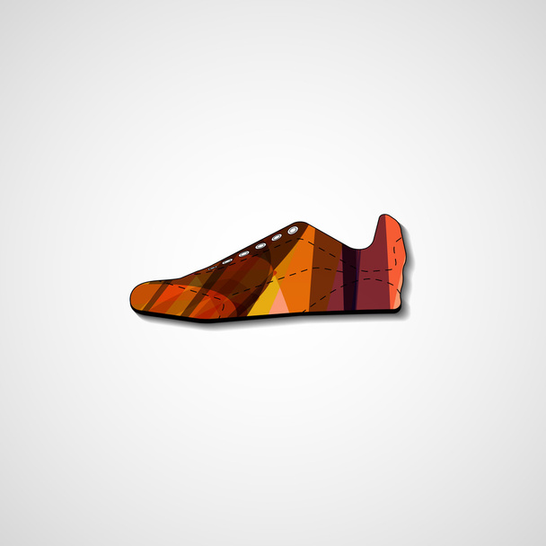 Abstract illustration on sneakers - Vetor, Imagem