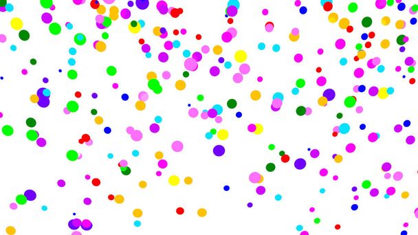 kleurrijke confetti op witte achtergrond - Foto, afbeelding