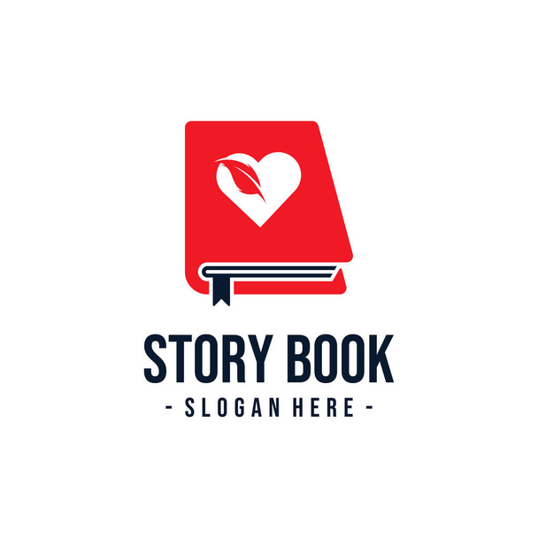 Story Book Logo Design Template. Vector illustration - Vector, Image