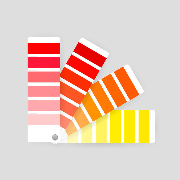 Guía de paleta de colores sobre fondo transparente - Vector, Imagen