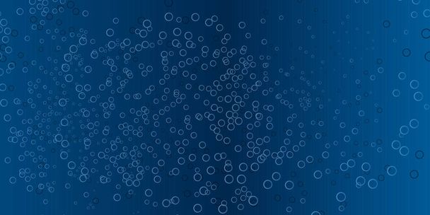 Bubliny ve vodě na barevném pozadí horizontální bezešvé vzor. Kruh a kapalina, světelný design, čiré mýdlo lesklé, vektorová ilustrace - Vektor, obrázek