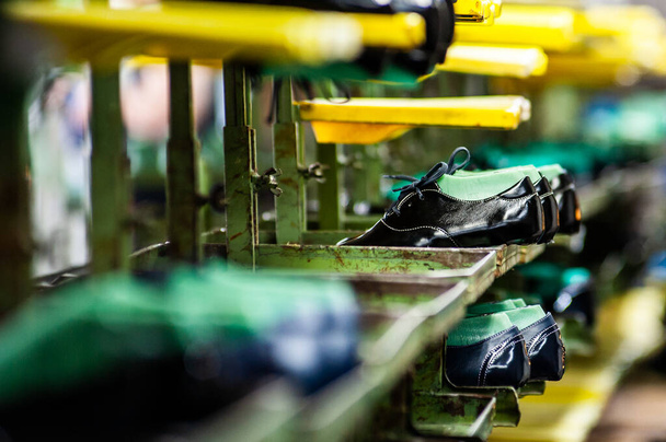 Fábrica para a produção de sapatos de couro de alta qualidade - Foto, Imagem
