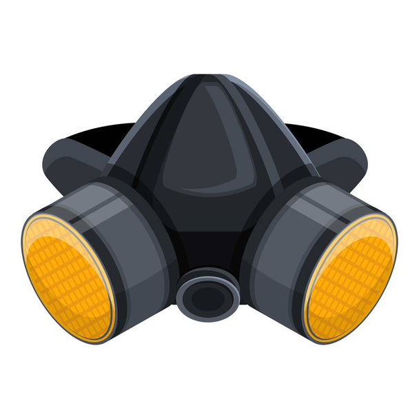 Farm gas mask icon, cartoon style - Vector, Image